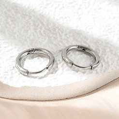 Tarnish Resistant 304 Stainless Steel Hoop Earrings&nbsp;EJEW-P177-P-07