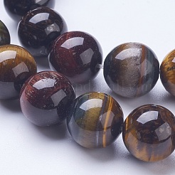 Natural Tiger Eye Beads Strands&nbsp;G-D855-07-12mm