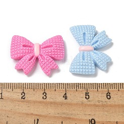不透明樹脂ペンダント  蝶結び  ミックスカラー  20.5x26x6mm&nbsp;CRES-R457-07B