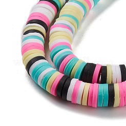 Handmade Polymer Clay Beads Strands&nbsp;CLAY-R089-6mm-153