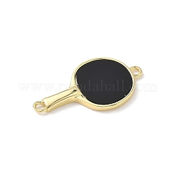 Brass Resin Shell Connector Charms&nbsp;KK-L239-067G
