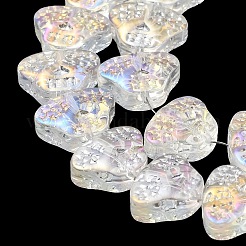 Transparent Electroplate Glass Beads Strands&nbsp;EGLA-F158-AB02-A