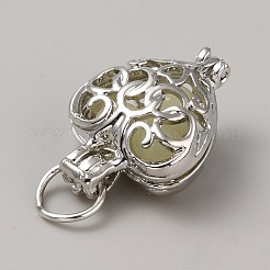Alloy Locket Pendants&nbsp;FIND-WH0422-46C