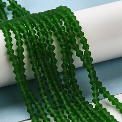 Imitate Austrian Crystal Frosted Glass Beads Strands&nbsp;GLAA-F029-TM4mm-B25