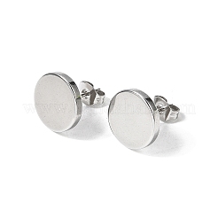 304 Stainless Steel Stud Earrings&nbsp;EJEW-L309-01D-P
