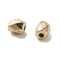 CCBプラスチックビーズ  多面カット  六角  ゴールドカラー  4x3.5mm  穴：1.2mm&nbsp;CCB-A001-12A-G