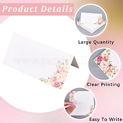 1 Bag Paper Blank Place Cards&nbsp;AJEW-CN0004-26B