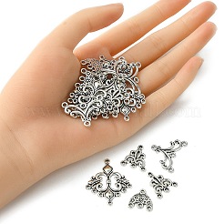 20Pcs 4 Style Tibetan Style Alloy Chandelier Component Links&nbsp;TIBE-YW0001-40