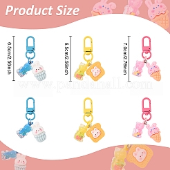 5Pcs Resin Pendant Decorations&nbsp;HJEW-YW00162-01