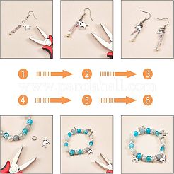 304ステンレススチール製の子犬チャーム  心の犬  ステンレス鋼色  11x15.5x1mm  穴：1.5mm  30個/箱&nbsp;STAS-UN0003-82
