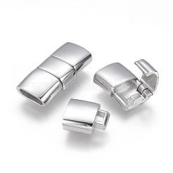 変色しにくい304ステンレススチール製の折りたたみ式留め具  長方形  ステンレス鋼色  24x11x6mm  穴：3x8mm&nbsp;STAS-G143-25P