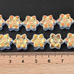 Electroplate Glass Beads Strands&nbsp;EGLA-P069-02A-AB