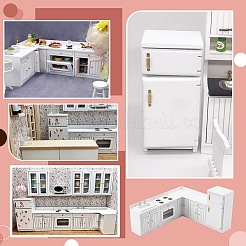 5Pcs Birch Wood Mini Cabinet Set&nbsp;DJEW-WH0042-124