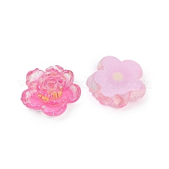 フラワーシリーズ 樹脂カボション  牡丹  パールピンク  26x8.5mm&nbsp;CRES-Q008-01L