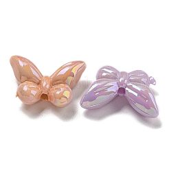 Luminous UV Plating Rainbow Iridescent Opaque Acrylic Beads&nbsp;OACR-E041-10