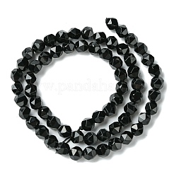 Natural Black Onyx Beads Strands&nbsp;G-K066-13-6mm