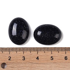 Synthetic Blue Goldstone Cabochons&nbsp;G-B080-01A-30