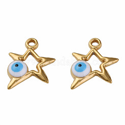 304 Stainless Steel Enamel Pendants&nbsp;STAS-N087-51-02G
