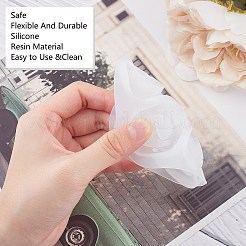 シリコン型作りキット  シリコンモールドと計量カップ付き  プラスチックピペット  木製アイスクリームスティック  ラテックス指サック  ホワイト  91x95mm&nbsp;DIY-SC0011-35