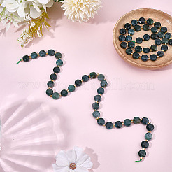 2 Strands Natural Moss Agate Beads Strands&nbsp;G-DR0001-07