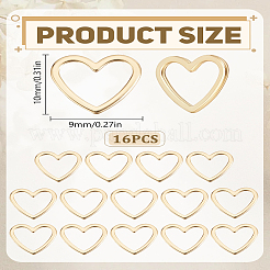 16Pcs Brass Linking Rings&nbsp;KK-LP0001-89B