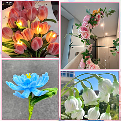 4 Rolls DIY Rubber-coated Iron Floriculture Tape&nbsp;DIY-SP0006-11B