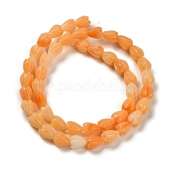 Synthetic Shell Dyed Carved Beads Strands&nbsp;SHEL-K007-08A-03