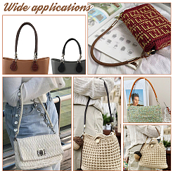 PU Imitation Leather Braided Bag Handles&nbsp;PURS-WH0005-96A-02G
