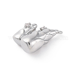 Brass Rhinestone Crystal Pendants&nbsp;KK-E793-07P