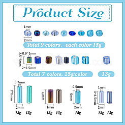 348G 24 Colors Glass Seed Beads&nbsp;SEED-PH0002-71