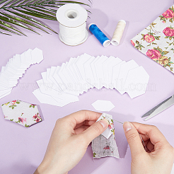 200Pcs 2 Styles Hexagon Paper Quilting Templates&nbsp;DIY-GF0008-76