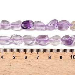 天然石アメトリンビーズ連売り  ナゲット  グレードA  タンブルストーン  6~11x6~7x4~6mm  穴：0.8mm  約50~56個/連  15.24~15.67インチ（38.7~39.8cm）&nbsp;G-C273-A01-02