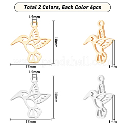 201 Stainless Steel Pendants&nbsp;STAS-UN0013-18