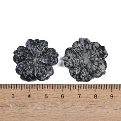 Natural Snowflake Obsidian Carved Pendants&nbsp;G-B097-01A-10