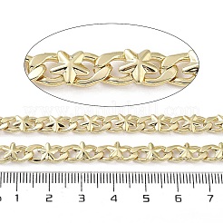 Rack Plating Brass Curb Chains&nbsp;CHC-F018-09G-03