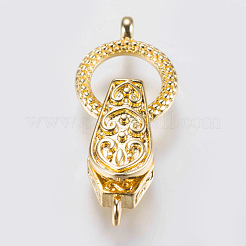 Brass Fold Over Magnetic Clasps&nbsp;KK-G338-01