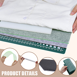 ポリウレタン＆フェルト＆PPレザーシート  DIYクラフト用品  長方形  ミックスカラー  200~400x150~395x0.3~8mm&nbsp;DIY-NB0016-19