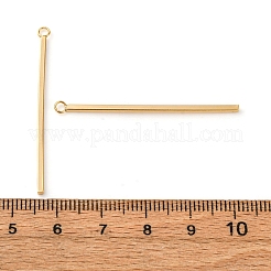 304ステンレスペンダント  長方形/棒  24KGP本金メッキ  43x1.5x1.5mm  穴：2mm&nbsp;STAS-P186-05G-43mm