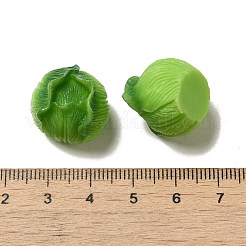 樹脂の装飾品  模造野菜  ホームオフィスのデスクトップ装飾用  キャベツ  19x17mm&nbsp;RESI-A033-03G