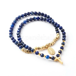 Natural Mixed Gemstone Stretch Charm Bracelets Sets&nbsp;BJEW-JB06252