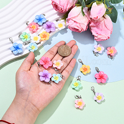 20Pcs 10 Style Resin Pendant Decorations&nbsp;HJEW-YW00120