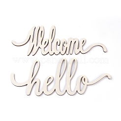 Hello Welcome Pendant Decorations&nbsp;DIY-WH0157-36