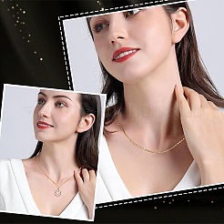 9Pcs 9 Style Brass Chain Necklaces Set for Men Women&nbsp;NJEW-BC0001-08