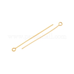 イオンプレーティング（IP）304ステンレススチールアイピン  18KGP本金メッキ  20ゲージ  34x0.8mm  穴：1.9mm&nbsp;STAS-I320-C12-G