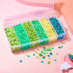 5640Pcs 6 Colors Handmade Polymer Clay Beads&nbsp;CLAY-TA0001-58