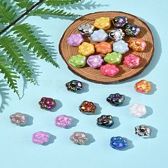 32Pcs UV Plating Acrylic Beads&nbsp;PACR-FS0001-04