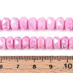 Anti-Tarnish Electroplate Glass Beads Strands&nbsp;LS-GLAA-T025-8mm-11F