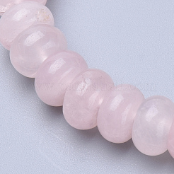 Natural Rose Quartz Beaded Stretch Bracelets&nbsp;BJEW-S127-15