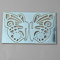 Acrylic Mirror Butterfly Cupcake Toppers&nbsp;FIND-WH0152-208A