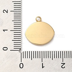 304ステンレススチールペンダントカボションセッティング  目  14KGP本金メッキ  トレイ：3.7mm  15x14x2mm  穴：1.3mm&nbsp;STAS-K263-42G